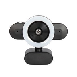 Web Camera HD 2K Webcam with Autofocus 3-Color Ring Light Web Camera with Microphone for PC Computer Camera Web CAM for Streaming for Gaming Video... 