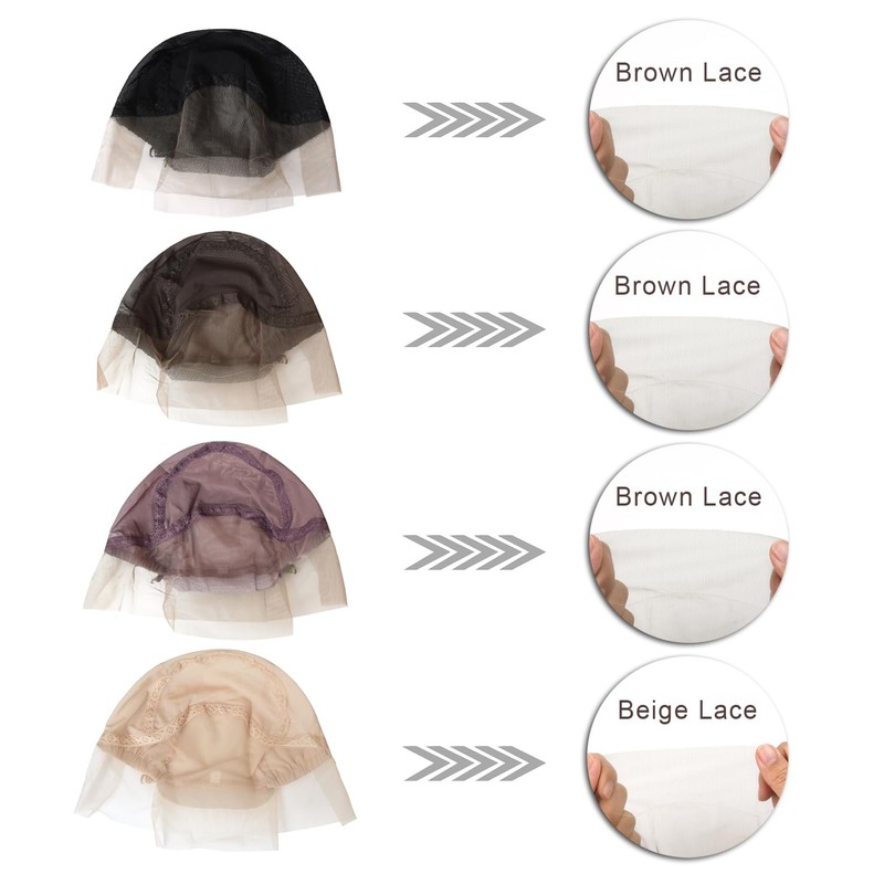 Lace Front Wig Cap for Making Wigs with Adjustable Strap