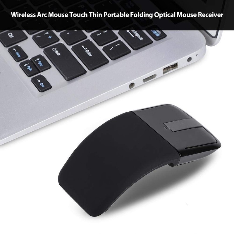 Dpofirs Ergonomic Wireless Mouse, Folding Flattening Mouse, Low Wireless Noise