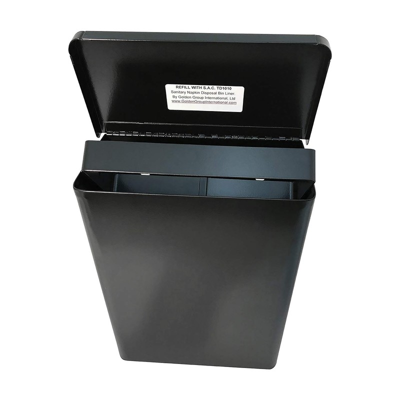 S.A.C. TD1000BK Sanitary Napkin and Tampon Disposal Receptacle – Surface