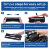 TN433BK TN433 High Yield Black Toner Cartridge Replacement for Brother