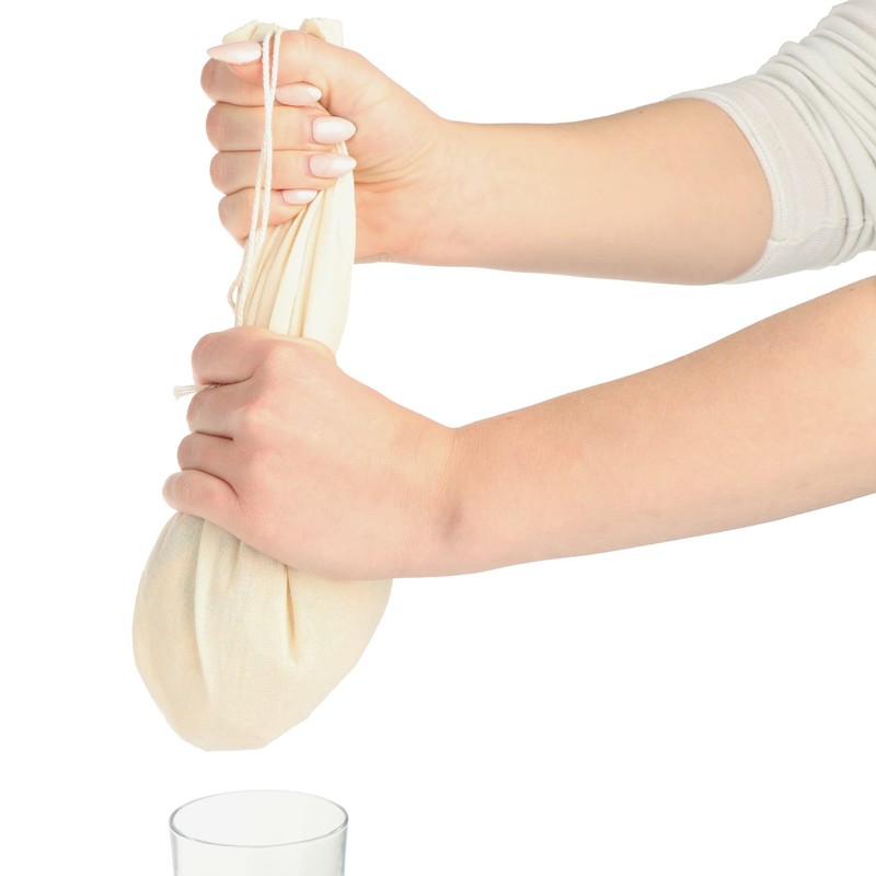 Robin Goods® 3 x Cotton Nut Milk Bags, Multi-Purpose Straining