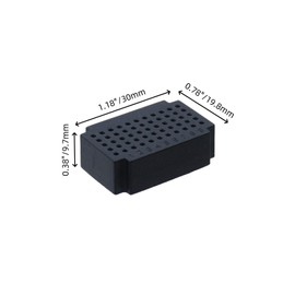 Sscon 10Pcs Mini Breadboard 55 Points Small Solderless Bread Board - Black