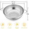 Homikit Strainer, Stainless Steel Kitchen Strainer, Pasta Strainer with Handles,