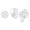 1pc QM2804 (2204) 2300KV Racing Brushless Motor Drone Set for