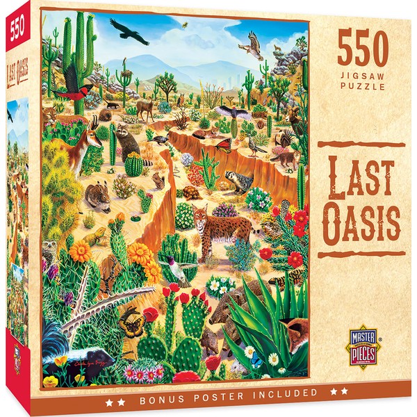 MasterPieces 550 Piece Jigsaw Puzzle For Adults, Family, Or Kids - Last Oasis - 18"x24"