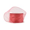 LaRibbons Organza Wired Ribbon, Rose Sheer Ribbon for Flower Bouquet,