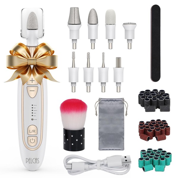 PELCAS Electric Toenail Grinder for Thick Toenails, 5 Speeds Manicure