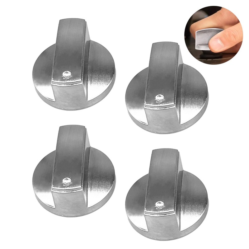 4pcs Cooker Knobs Replacement, Cooker Knobs Gas Adapter Gas Hob