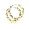 Materia Women's Earrings, Gold Hoop Earrings, Lightweight - 925 Sterling