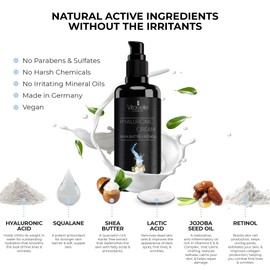 VITAVELLE Hyaluronic Acid Moisturizer for Face with Shea Butter - Anti Aging Face Moisturizer for Women Enhanced with Shea Butter Face Moisturizer for Sensitive Skin - Soft, Smooth, & Even Appearance