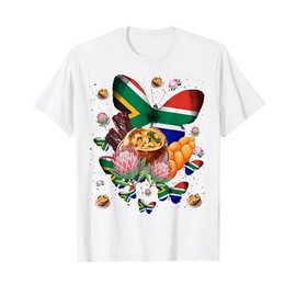 South Africa Flag Outfit Idea For Women South African Food T-Shirt