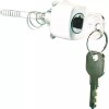 Mintcraft 102-1740 White Rectangular Push Button Key Lock 2 KEYS