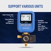 WISSCOOL Digital Gauges HVAC, R12,R22,R134A,R410,R502,R1234y Vacuum Pressure Manifold Gauge Set