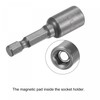 sourcing map Pack of 5 Quick Change Socket Spanner Bit