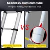 Telescoping Ladder Portable Extension Ladder 8.5FT Aluminum Collapsible Ladder Attic