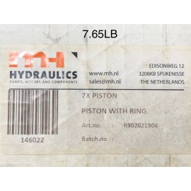 Rexroth R902021906 Piston with Piston Rings - Rexroth