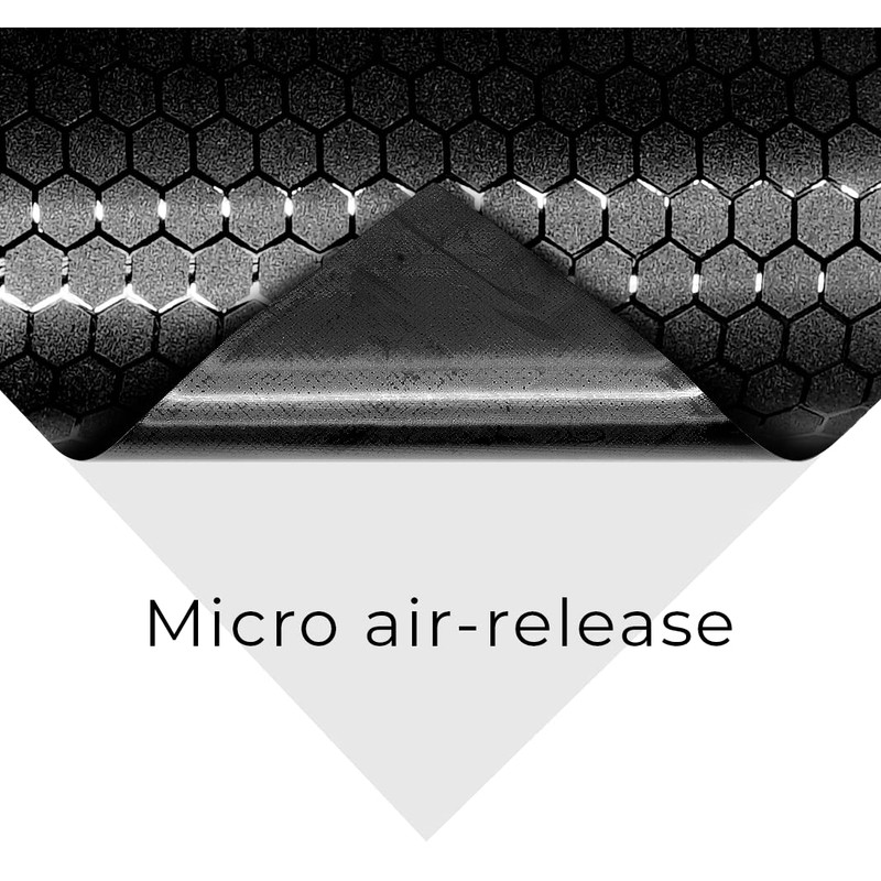 VViViD+ Honeycomb Matte Black Medium Pattern Car Wrap Vinyl (10ft