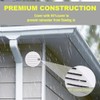 Round Aluminum Louver with Insect Screen, 2 Inches, White, 6-Pack