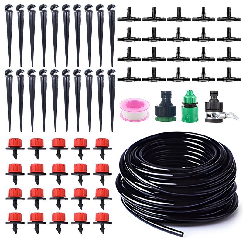 Drip Irrigation System Kit - 49FT Automatic Irrigation System Patio