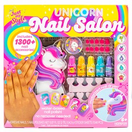 Just My Style Rainbow Unicorn Nail Art, Nail Polish Set For Kids, Unicorn Nails Kit, Great Birthday Party or Sleepover Activity, Girl’s Night Manicure Set For Kids Ages 6, 7, 8, 9