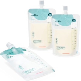 Spectra | Kit de Bolsas de Almacenamiento de Leche Materna de Repuesto para Usar con Conector, Conector No Incluido| Extrae y Alimenta Directo a la Bolsa | 30 Bolsas capacidad 200 ml | Accesorio Original, Self Standing Breast Milk Collection Bags