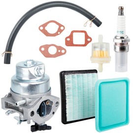 Pindex GCV160 Carburettor Lawnmower Carburettor: with Tune Up Kit Air Filter for GCV160A GCV160LA GCV160LE Engine HRB216 HRR216 HRS216 HRT216 HRZ216 Lawnmower