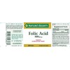 Nature's Bounty Folic Acid 800 mcg Tablets Cardiovascular Health 250
