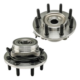 KAX 515063 Pair Front Wheel Hub Bearing Compatible with 2000-2002 Dodge Ram 2500 5.9L 4WD,8 Lug W/ABS