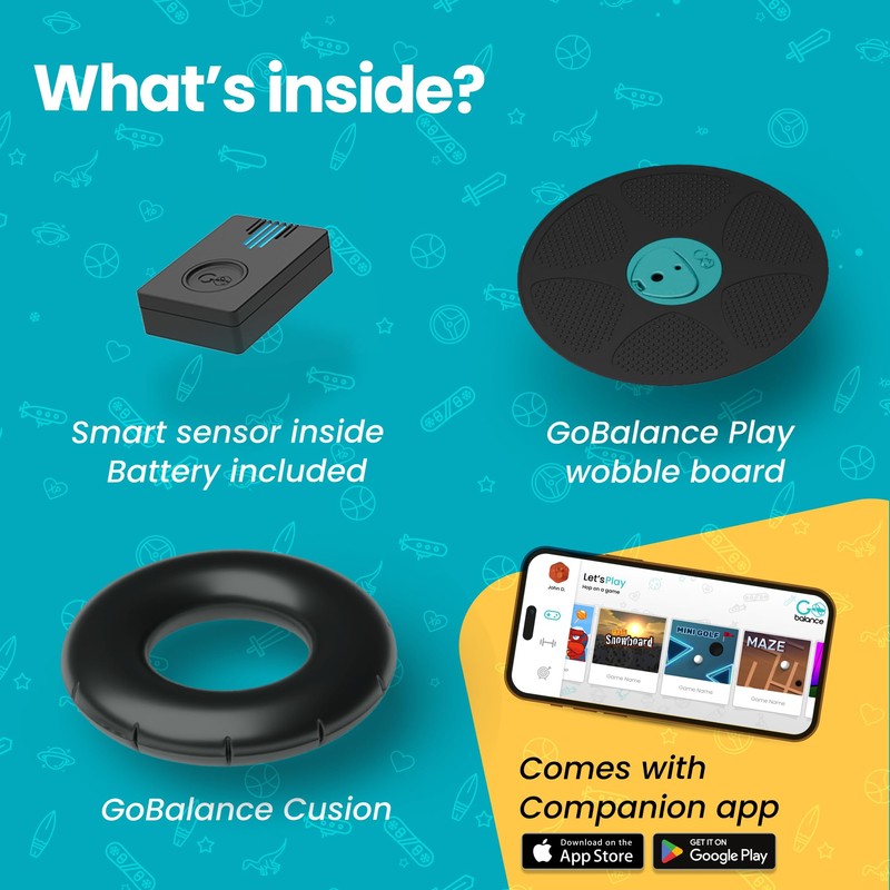 GoBalance Play - Smart Balance Board Game with Bluetooth Motion