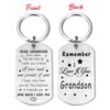 Resdink Grandson Keychain Gifts - to My Dear Grandson, I