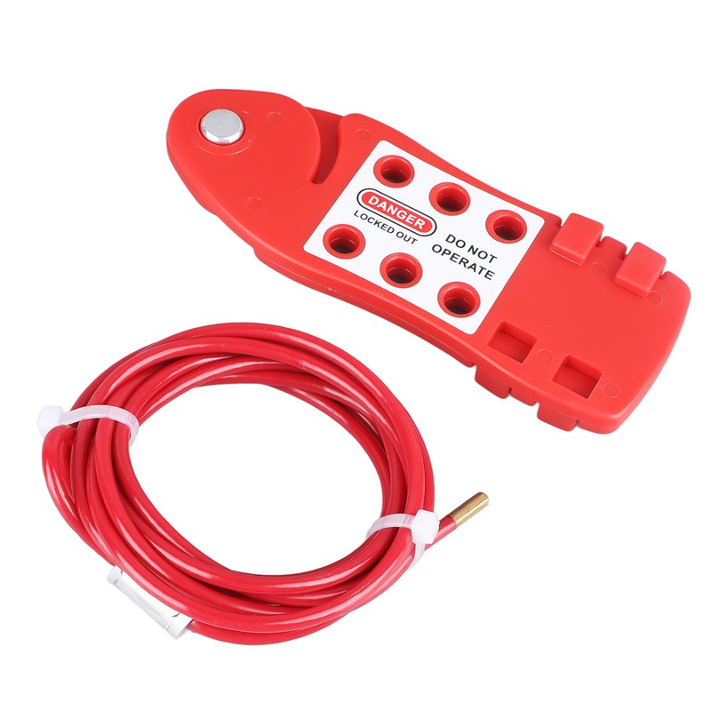 Adjustable Cable Lockout Fish Shaped Stainless Steel Safety Cable Lock
