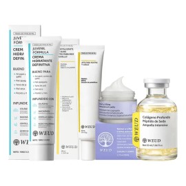 Kit Colágeno Antiedad 30+ Lifting Profundo Péptidos Seda 4pc