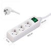 Hama 3-Way Power Strip with Switch, 1.4 m (Power Strip