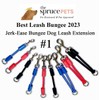 JERK-EASE BUNGEE DOG LEASH EXTENSION – Patented Shock Absorber Attachment