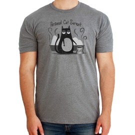 Funny Cat T-Shirt for Men & Women - Perfect Cat Dad & Mom Shirt (Grey, X-Small)