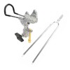 Stainless Steel Fishing Rod Holder 360° Rotatable Adjustable Ground Insert