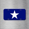 Amel Bonnie Blue Flag Vehicle License Plate Auto Car Star
