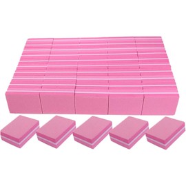 Bloque pulidor de uñas de doble cara, 50 limas uñas Eva alta elasticidad y pulidor suave para las