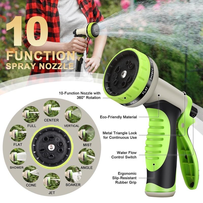 Metal Garden Hose 75FT Stainless Steel Heavy Duty Flexible Lightweight