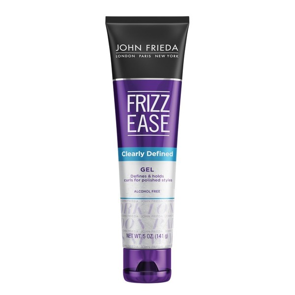 John Frieda Frizz Ease Clearly Defined Gel, Alcohol-Free Styling Gel for Sculpted and Defined Curls, 5 Ounces