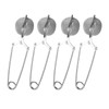 XUTONG 4PCS Snap Ball Tea Strainer,Stainless Steel Spoon Tea Ball