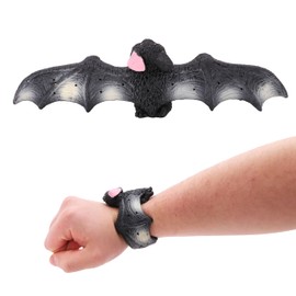 Toyland® 7" Rubber Bat Snap Bracelet - Novelty Accessories for Kids - Party Bag Fillers - Age 3+