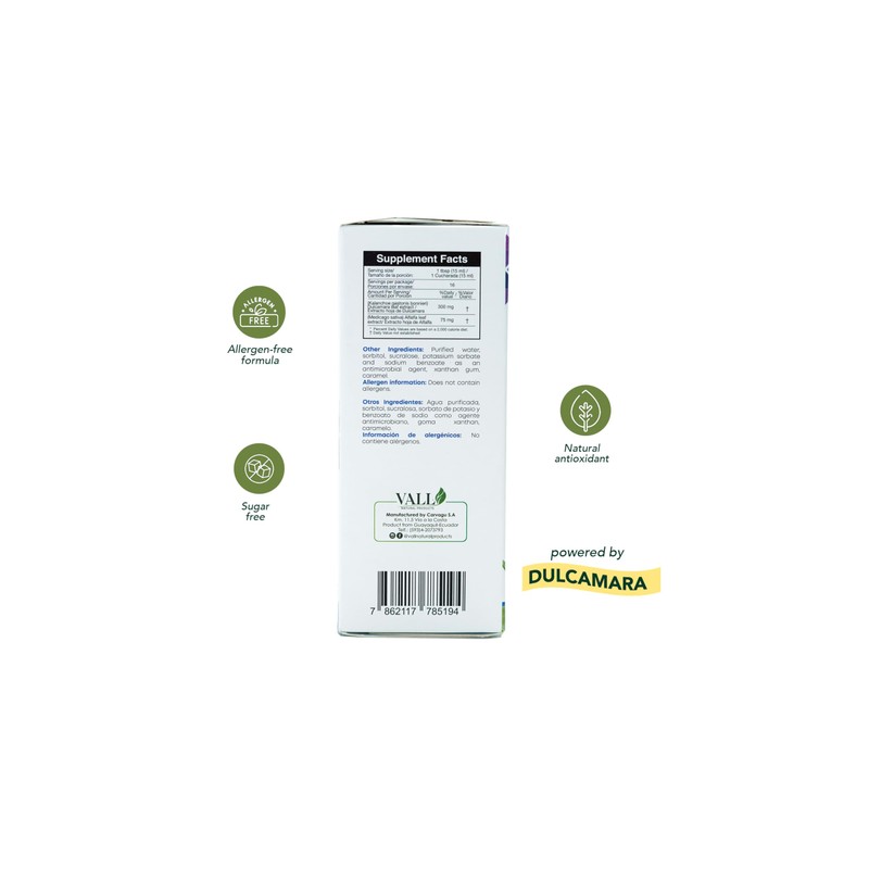 Vall-Inmunolive - Alfalfa and Dulcamara Oral Solution, 8 Fl Oz