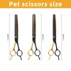 Hyzrqwyw 7 Inch Curved Dog Thinner Scissors,Blender Dog Shears 6Cr13