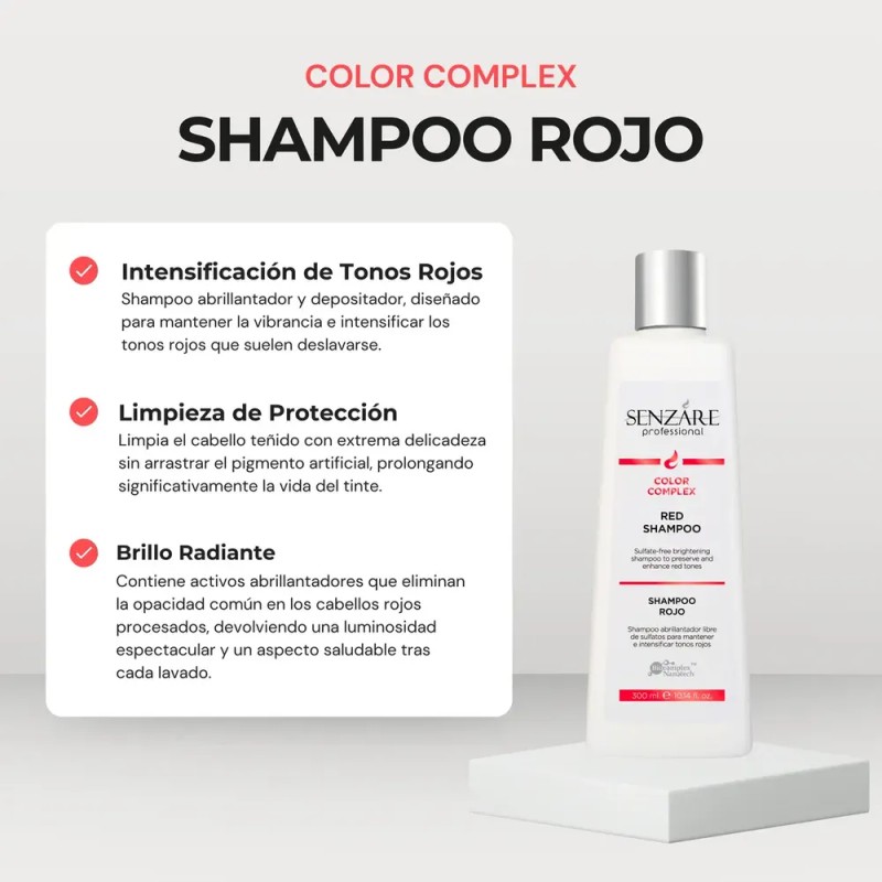 Senzáre Color Complex Shampoo Rojo Matizador 300ml