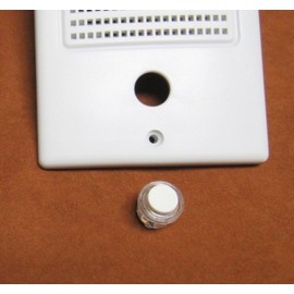 M&S / Nutone Round Lighted Chime Button White w/Clear Surround DS3B, D3BN, BD3BN