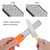 Chazcool Folding Knife Sharpener, 400/600 Grit Knife Sharpener, Folding Double