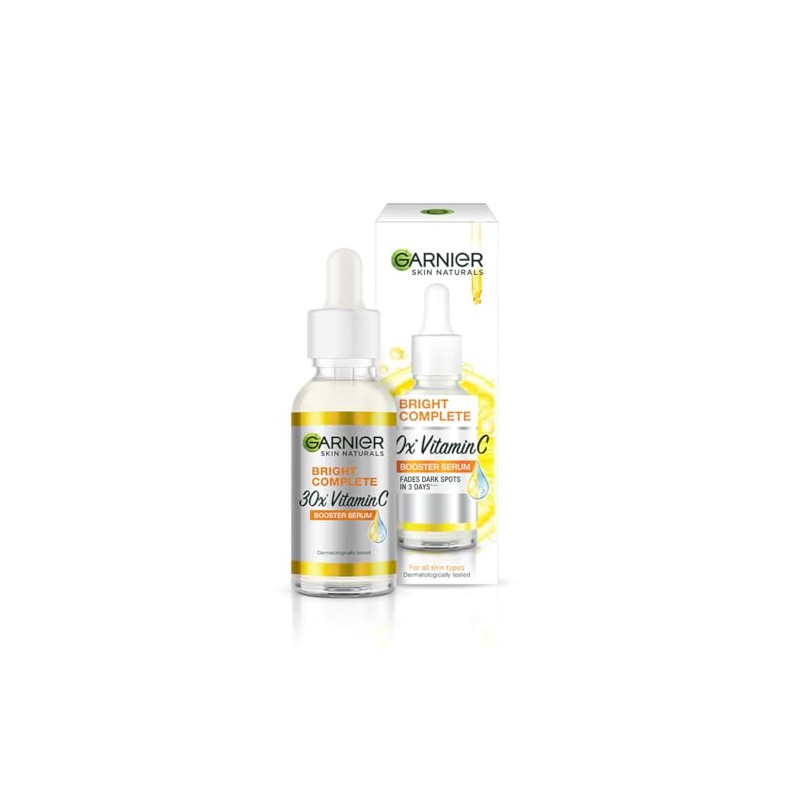 Garnier '' Suero facial potenciador de vitamina C Bright Complete,