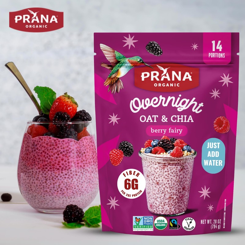 Prana Organic Overnight Chia with Oats Berry Fairy | Rich